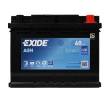 Акумулятор Exide 60Ah 680A Start-Stop AGM EK600
