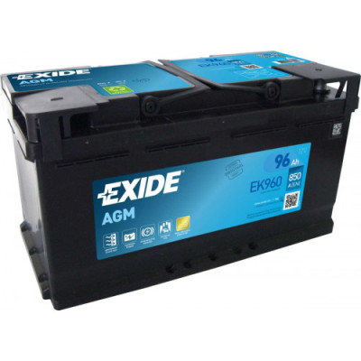 Акумулятор EXIDE AGM 96Аh 850A R+ (EK960) Start-Stop