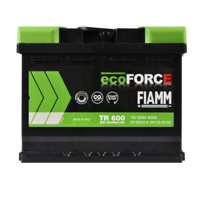 Акумулятор FIAMM AFB 60Аh 600А Ecoforce (TR600) (L2) R+ (правий +)