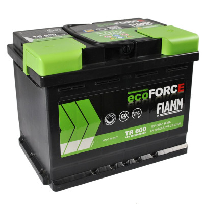 Акумулятор FIAMM AFB 60Аh 600А Ecoforce (TR600) (L2) R+ (правий +)