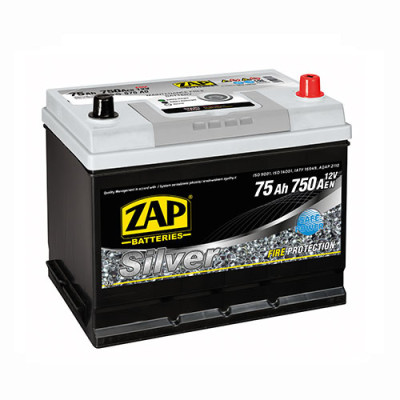 Акумулятор ZAP 75Аh 750А R+ Silver Calcium Asia 575 A0