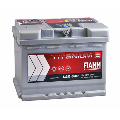 Акумулятор FIAMM 64Аh 610А Titanium Pro L+ (лівий +)