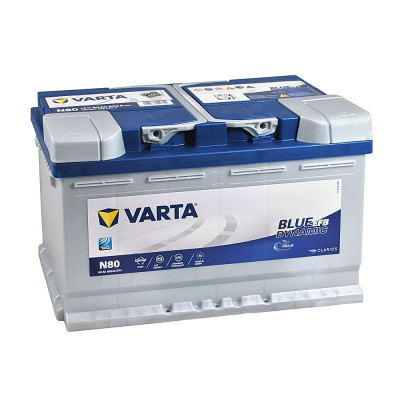 Акумулятор VARTA  EFB 80Ah 800A R+ Blue Dynamic (правий +) N80