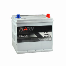 Акумулятор PLATIN 60Ah 600A R+ Silver Asia SMF