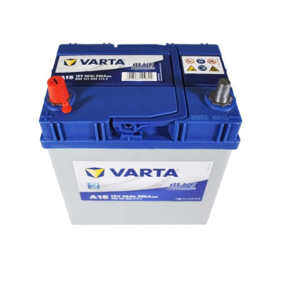 Аккумулятор VARTA  40Ah 330A L+ Blue Dynamic Asia (левый +) A15