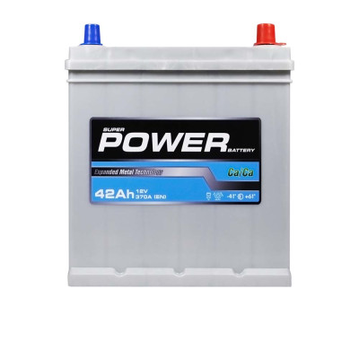 Акумулятор POWER 42Ah 370A Silver Asia R+ (правий +) NS40 SMF