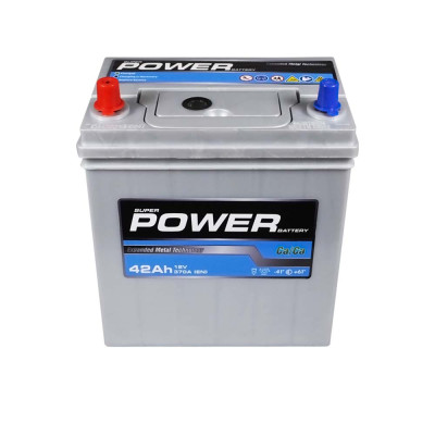 Акумулятор POWER 42Ah 370A Silver Asia L+ (лівий +) NS40 SMF