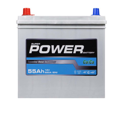 Акумулятор POWER 55Ah 520A Silver Asia L+ (лівий +) NS60 SMF