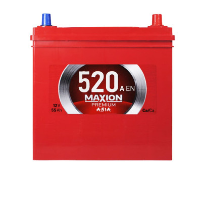 Акумулятор MAXION 55Ah 520A Premium Asia R+ (правий +) NS60 (Туреччина)