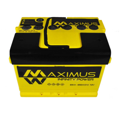 Аккумулятор MAXIMUS 65Ah 650A R+ (правый +) MF L2B Аккумулятор MAXIMUS 65Ah 650A R+ (правый +) MF L2B