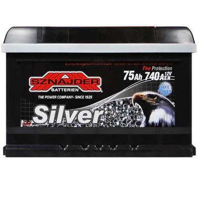 Акумулятор SZNAJDER 75Ah 740A Silver R+ (правий +) LB3 (h=175)