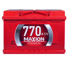Акумулятор MAXION 77 Аh 770A Premium R+ (правий +) TR L3 (Туреччина)