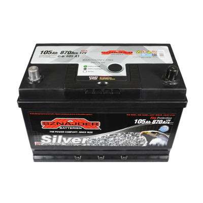 Акумулятор SZNAJDER 105Аh 870А L+ Silver Calcium Asia 605 A1