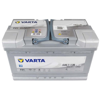 Акумулятор VARTA AGM 80Ah 800А R+ Silver Dynamic (правий +) F21