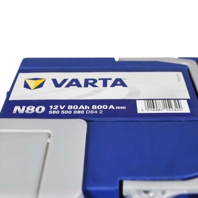 Акумулятор VARTA  EFB 80Ah 800A R+ Blue Dynamic (правий +) N80