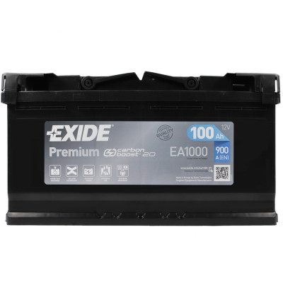 Акумулятор EXIDE 100Аh 900Ah Premium (EA1000) R+