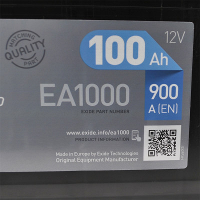 Акумулятор EXIDE 100Аh 900Ah Premium (EA1000) R+ Акумулятор EXIDE 100Аh 900Ah Premium (EA1000) R+