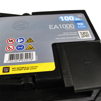 Акумулятор EXIDE 100Аh 900Ah Premium (EA1000) R+ Акумулятор EXIDE 100Аh 900Ah Premium (EA1000) R+