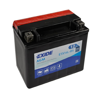 Мото акумулятор EXIDE ETX 14L-BS EXIDE (12V, 12A)