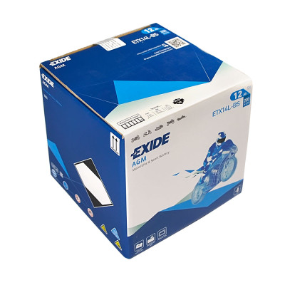 Мото акумулятор EXIDE ETX 14L-BS EXIDE (12V, 12A)