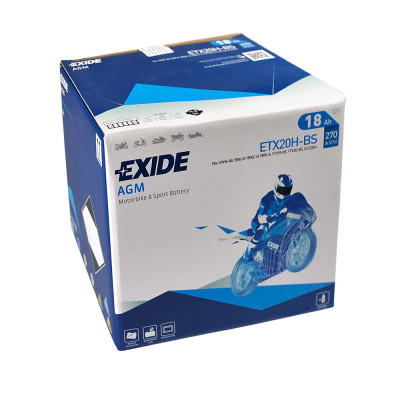 Мото акумулятор EXIDE ETX 20H-BS EXIDE (12V, 18A)