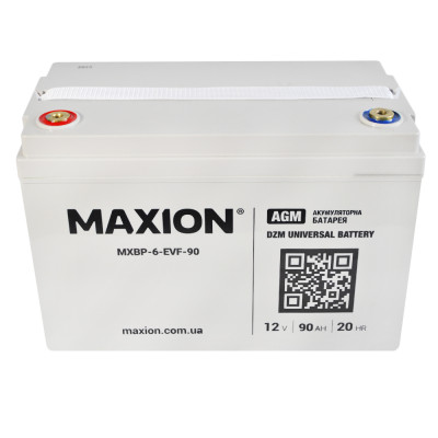 Промисловий акумулятор MAXION AGM 12V 90Ah L+ (лівий +) BP-6 EVF 90