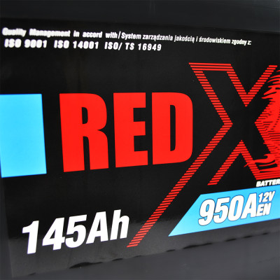 Акумулятор  RED X (645 20) (D4) 145Ah 950A R+