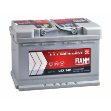 Акумулятор FIAMM 74Аh 680А  Titanium Pro L+ (лівий +)