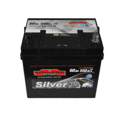 Акумулятор SZNAJDER 60Аh 550А R+ Silver Calcium Asia (правий +) 560 A0