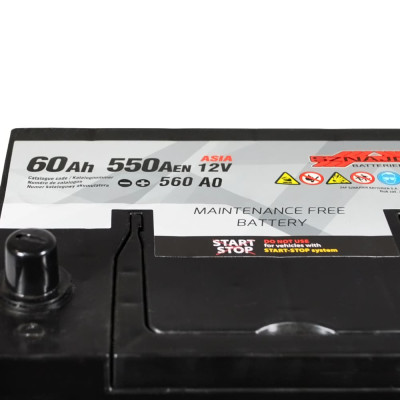 Акумулятор SZNAJDER 60Аh 550А R+ Silver Calcium Asia (правий +) 560 A0