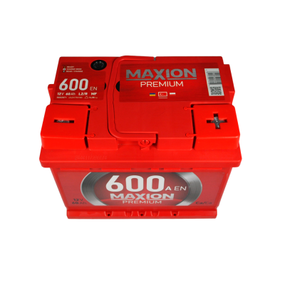 Акумулятор MAXION 60Аh 600A Premium R+ (правий +) TR L2 (Туреччина)