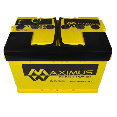 Акумулятор MAXIMUS 80Ah 780A R+ (правий +) MF L3