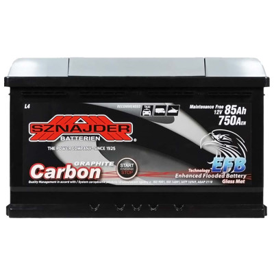 Акумулятор SZNAJDER EFB 85Ah 750A R+ Carbon Start Stop (правий +) L4