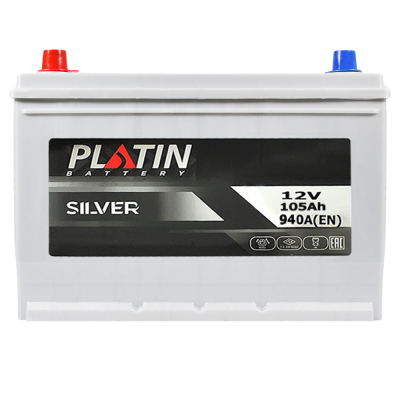 Акумулятор PLATIN 105Ah 940A L+  Silver Asia нижнє кріплення SMF N70