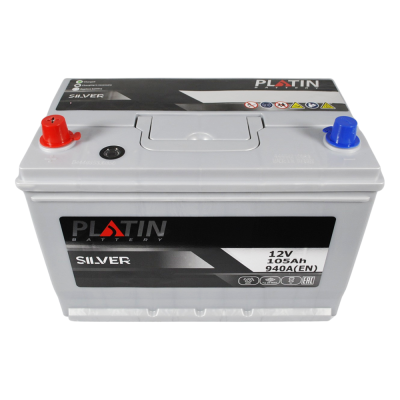 Акумулятор PLATIN 105Ah 940A L+  Silver Asia нижнє кріплення SMF N70