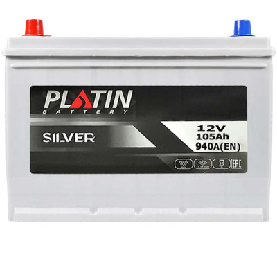 Акумулятор PLATIN 105Ah 940A L+  Silver Asia нижнє кріплення SMF N70
