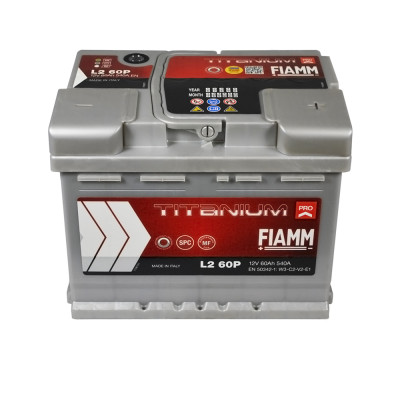 Акумулятор FIAMM 60Аh 540А Titanium Pro R+ (правий +) Акумулятор FIAMM 60Аh 540А Titanium Pro R+ (правий +)
