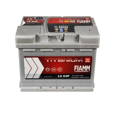 Акумулятор FIAMM 64Аh 610А Titanium Pro R+ (правий +) L2