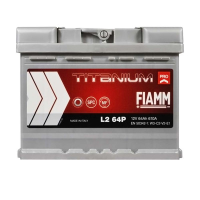 Акумулятор FIAMM 64Аh 610А Titanium Pro R+ (правий +) L2