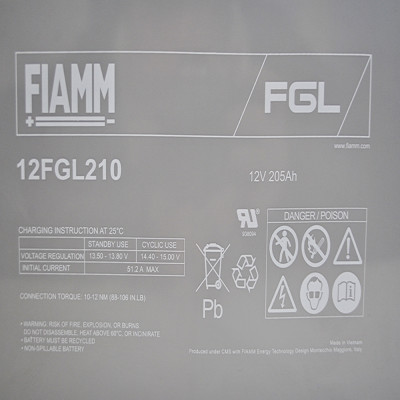 FIAMM General Purpose 12V 205Ah (12FGL210)