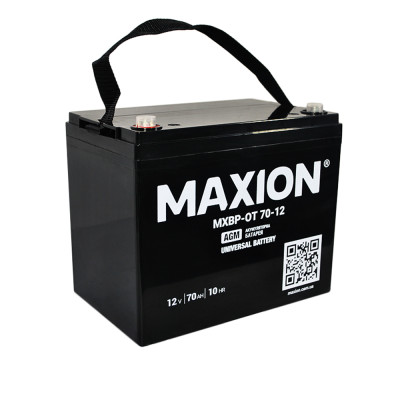 Акумулятор AGM 12V 70Ah MAXION BP OT 70 - 12 для інверторів та ДЖБ Акумулятор AGM 12V 70Ah MAXION BP OT 70 - 12 для інверторів та ДЖБ