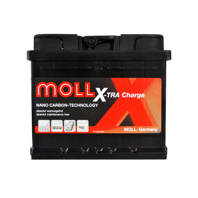 Акумулятор MOLL X-Tra Charge (L1B) 50Ah 450A R+ (правий +) Акумулятор MOLL X-Tra Charge (L1B) 50Ah 450A R+ (правий +)