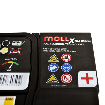 Акумулятор MOLL X-Tra Charge (L1B) 50Ah 450A R+ (правий +) Акумулятор MOLL X-Tra Charge (L1B) 50Ah 450A R+ (правий +)