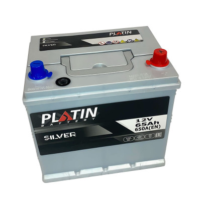 Акумулятор PLATIN 65Ah 650A R+ Silver Asia SMF D23