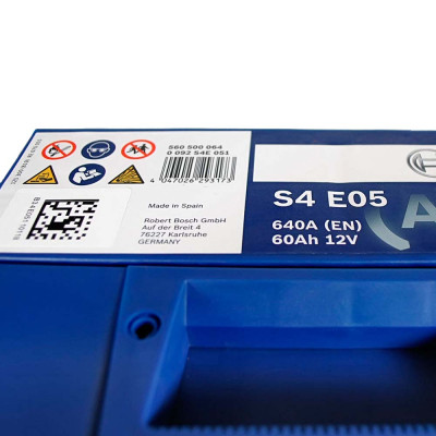 Акумулятор BOSCH 60Ah EFB 640A R+ (правий +) L2 (S4E 051)