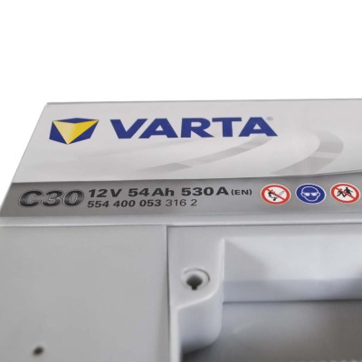 Акумулятор VARTA 54Ah 530А R+ Silver Dynamic (правий +) C30