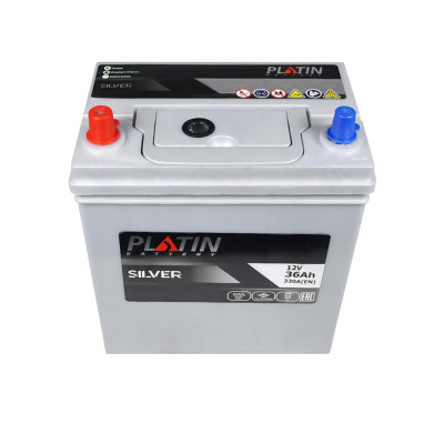 Акумулятор PLATIN 36Ah 330A L+  Silver Asia SMF NS40 т.к.