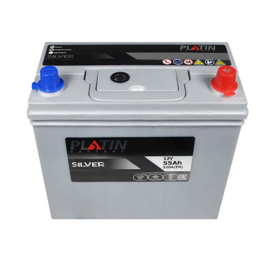 Акумулятор PLATIN 55Ah 520A R+ Silver Asia SMF NS60