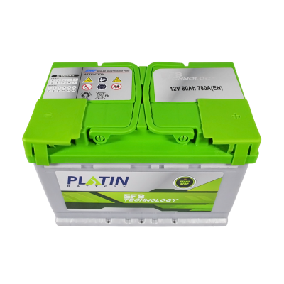 Акумулятор PLATIN EFB 80Ah 780A R+ (правий +) SMF L3