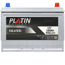 Акумулятор PLATIN 105Ah 940A R+  Silver Asia SMF (N70) н.к.